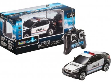 Revell - Radijo bangomis valdomas (RC) BMW X6 Police, 1/24, 24655