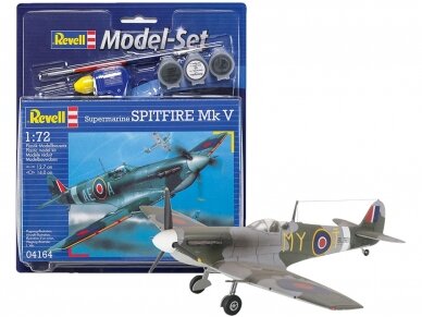 Revell - Spitfire Mk V dovanų komplektas, 1/72, 64164