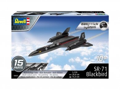 Revell - SR-71 Blackbird (easy-click), 1/110, 03652 1