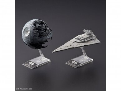 Revell - Star Wars Death Star II (1/2700000) & Star Destroyer (1/14500) (Bandai), 01207 1