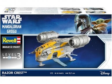 Revell - Star Wars The Mandalorian and Grogu: Razor Crest, 1/72, 06747 1 Revell - Star Wars The Mandalorian and Grogu: Razor Crest, 1/72, 06747 1
