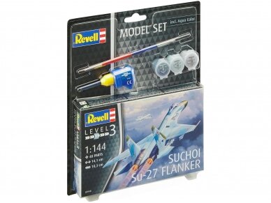 Revell - Suchoi Su-27 Flanker Gift set, 1/144, 63948