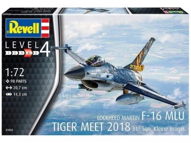 Revell - Tiger Meet 2018 Lockheed Martin F-16 MLU 31st Sqn. Kleine Brogel, 1/72, 03860 1