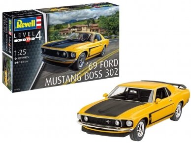 Revell - 1969 Boss 302 Mustang, 1/25, 07025