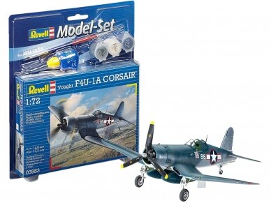 Revell - Vought F4U-1A Corsair dovanų komplektas, 1/72, 63983