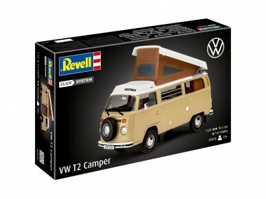 Revell - VW T2 Camper (Click System), 1/24, 07676 1 Revell - VW T2 Camper (Click System), 1/24, 07676 1