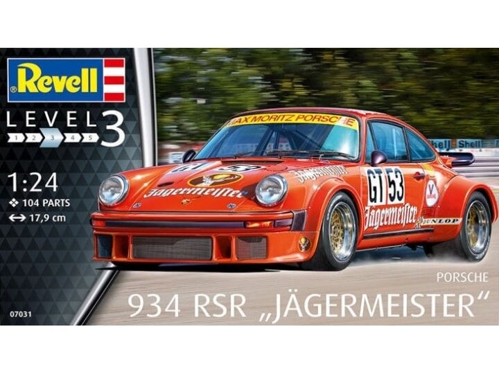 Revell - Porsche 934 RSR "Jägermeister", 1/24, 07031 1 Revell - Porsche 934 RSR "Jägermeister", 1/24, 07031 1
