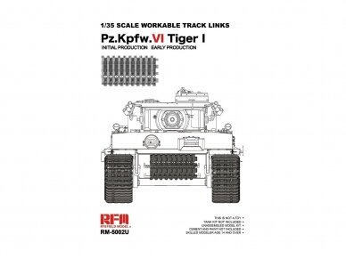 Rye Field Model - Tiger I Initial Production / Early Production Up-grade Ver. Workable Track Links, 1/35, 5002U