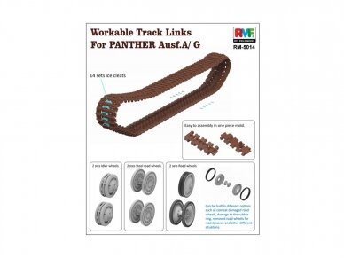 Rye Field Model - Workable Track Links For Panther, 1/35, 5014 1