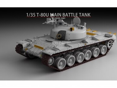 RPG Model - T-80U Russian Main Battle Tank, 1/35, 35001 6