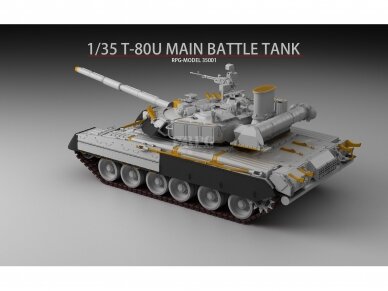 RPG Model - T-80U Russian Main Battle Tank, 1/35, 35001 1