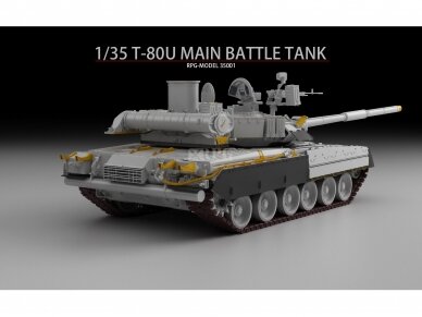 RPG Model - T-80U Russian Main Battle Tank, 1/35, 35001 2