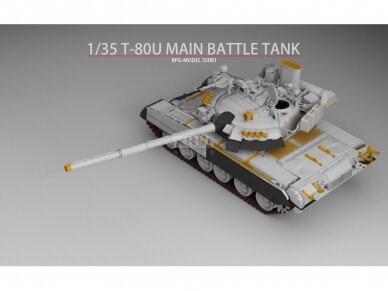 RPG Model - T-80U Russian Main Battle Tank, 1/35, 35001 4