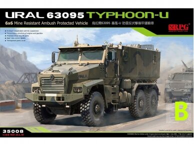 RPG Model - Russian URAL 63095 Typhoon MRAP, 1/35, 35008