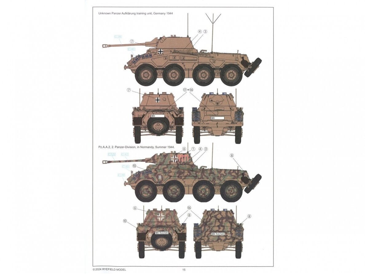 Rye Field Model - Sd.Kfz.234/2 PUMA with Engine Parts, 1/35, RFM-5110 11 Rye Field Model - Sd.Kfz.234/2 PUMA with Engine Parts, 1/35, RFM-5110 11