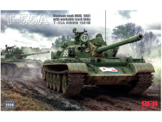 Rye Field Model - T-55A Medium Tank Mod. 1981 with workable track links, 1/35, RFM-5098