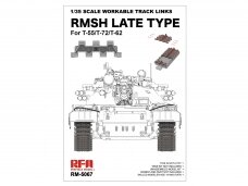 Rye Field Model - RMSH late type work. track links f. T55/T-72/T-62, 1/35, 5067