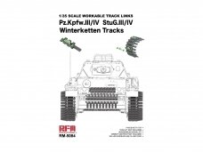Rye Field Model - Workable Track Links Winterketten Tracks Pz.Kpfw.lll/IV StuG.Ill/IV, 1/35, 5084
