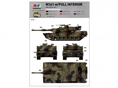 Rye Field Model - M1A1/M1A2 w/ Full Interior, 1/35, RFM-5007 16
