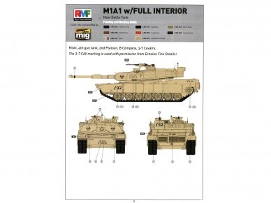 Rye Field Model - M1A1/M1A2 w/ Full Interior, 1/35, RFM-5007 17