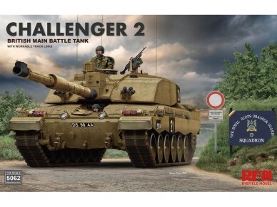 Rye Field Model - Challenger 2 with workable track links, 1/35, RFM-5062