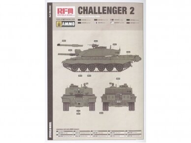 Rye Field Model - Challenger 2 with workable track links, 1/35, RFM-5062 9
