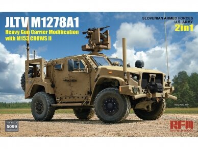 Rye Field Model - JLTV M1278A1 Heavy Gun Carrier Modification with M153 Crows II US Army / Slovenian Armed Forces, 1/35, RFM-5099
