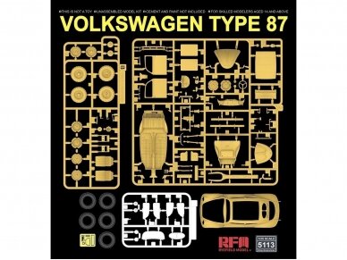 Rye Field Model - Volkswagen Beetle Type 87 w/full interior, 1/35, 5113 3