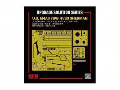 Rye Field Model - Upgrade Solution for U.S. M4A3 76W HVSS Sherman (for RM-5028/RM-5042), 1/35, RM-2002 1