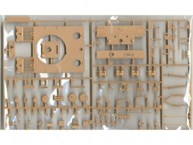 Rye Field Model - German Tiger I Early Production Wittmann's Tiger No. 504 su pilnu interjeru ir skaidriomis dalimis, "veikiantys" vikšrai, 1/35, RFM-5025 5