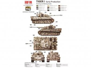 Rye Field Model - German Tiger I Early Production Wittmann's Tiger No. 504 with full interior and clear parts with workable tracks, 1/35, RFM-5025 14