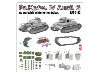 Rye Field Model - Pz.Kpfw.IV Ausf.G w/Winterketten w/Winterketten, 1/35, RFM-5102 1