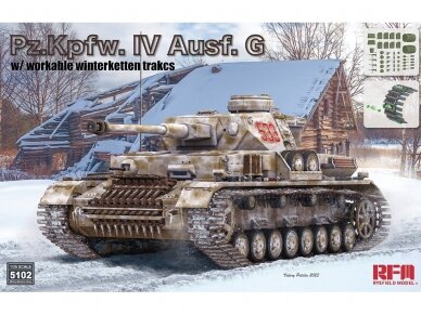 Rye Field Model - Pz.Kpfw.IV Ausf.G w/Winterketten w/Winterketten, 1/35, RFM-5102