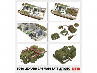 Rye Field Model - Leopard 2A6 with Full Interior, 1/35, RFM-5066 3