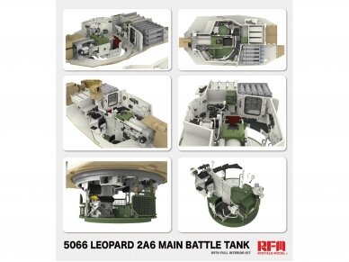 Rye Field Model - Leopard 2A6 with Full Interior, 1/35, RFM-5066 4