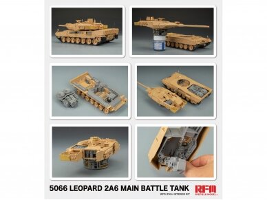 Rye Field Model - Leopard 2A6 with Full Interior, 1/35, RFM-5066 1