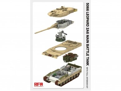 Rye Field Model - Leopard 2A6 with Full Interior, 1/35, RFM-5066 2