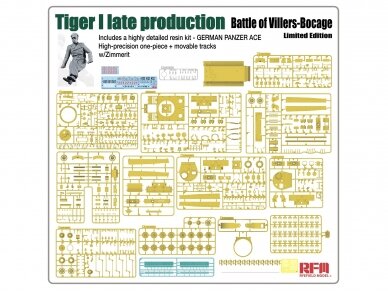 Rye Field Model - Tiger I Late Production Battle of Villers-Bocage Limited Edition, 1/35, 5101 4