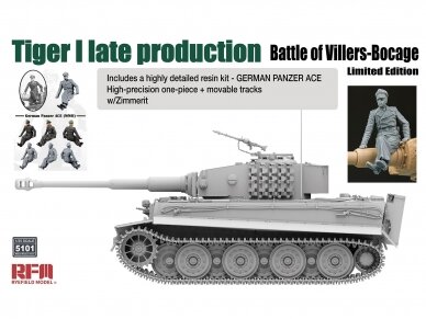 Rye Field Model - Tiger I Late Production Battle of Villers-Bocage Limited Edition, 1/35, 5101