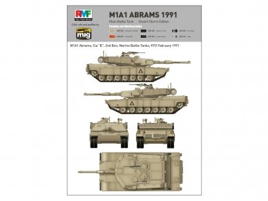 Rye Field Model - M1A1 Abrams "Desert Storm edition 1991", 1/35, RFM-5006 10