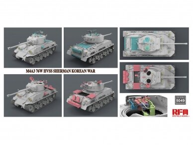 Rye Field Model - M4A3 76W HVSS Sherman Korean War, 1/35, RFM-5049 1