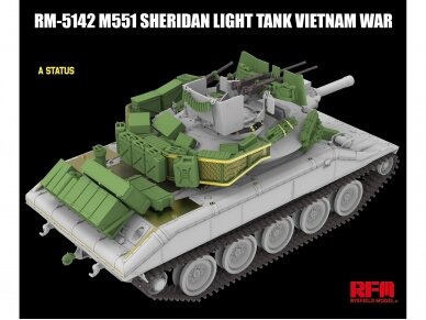 Rye Field Model - M551 Light Tank Sheridan Vietnam War, 1/35, RFM-5142 3 Rye Field Model - M551 Light Tank Sheridan Vietnam War, 1/35, RFM-5142 3