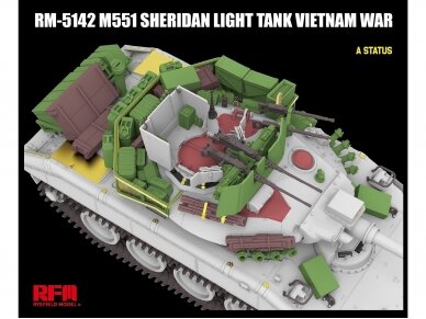 Rye Field Model - M551 Light Tank Sheridan Vietnam War, 1/35, RFM-5142 4 Rye Field Model - M551 Light Tank Sheridan Vietnam War, 1/35, RFM-5142 4