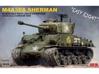 Rye Field Model - M4A3E8 Sherman w/Workable Track Links, 1/35, RFM-5028