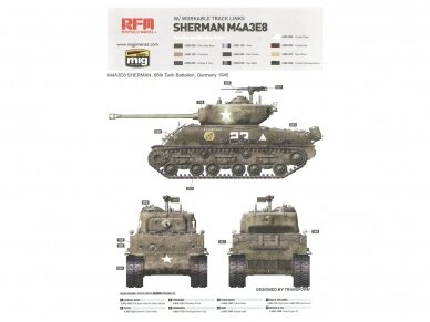 Rye Field Model - M4A3E8 Sherman w/Workable Track Links, 1/35, RFM-5028 5