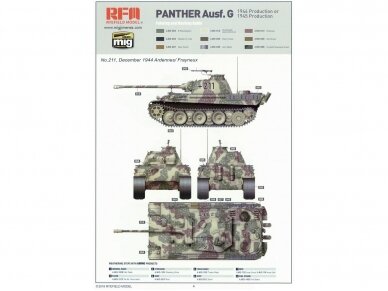 Rye Field Model - Panther Ausf.G with Full Interior & Cut Away Parts, 1/35, RFM-5019 19