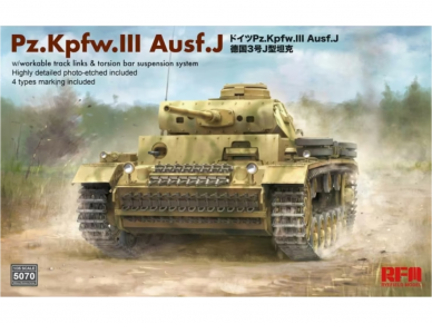 Rye Field Model - Pz.Kpfw.III Ausf.J, 1/35, RFM-5070