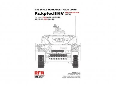 Rye Field Model - Pz.Kpfw.III/IV Early Production (40cm) Tracks, 1/35, 5047