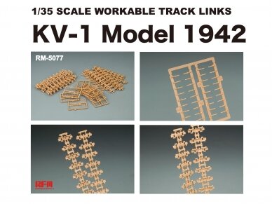 Rye Field Model - Workable Track Links KV-1 Model 1942, 1/35, 5077 1