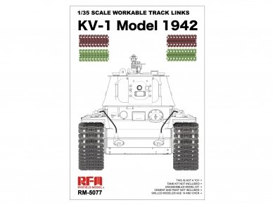 Rye Field Model - Workable Track Links KV-1 Model 1942, 1/35, 5077